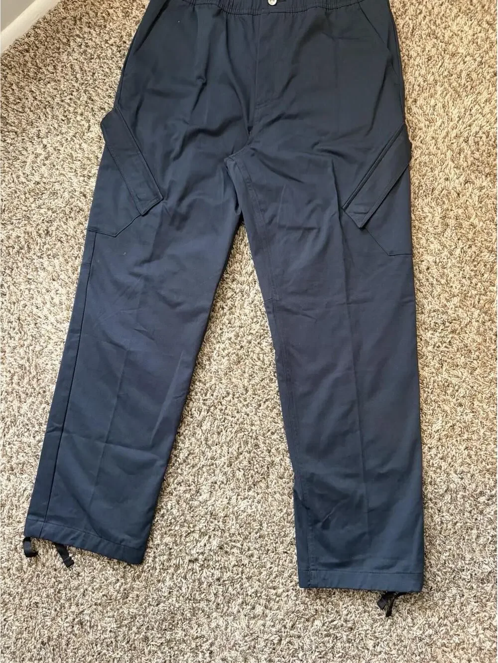 Jordan Men’s Black Woven Track Cargo Pants Basketball Athletic Large FB7305-010
